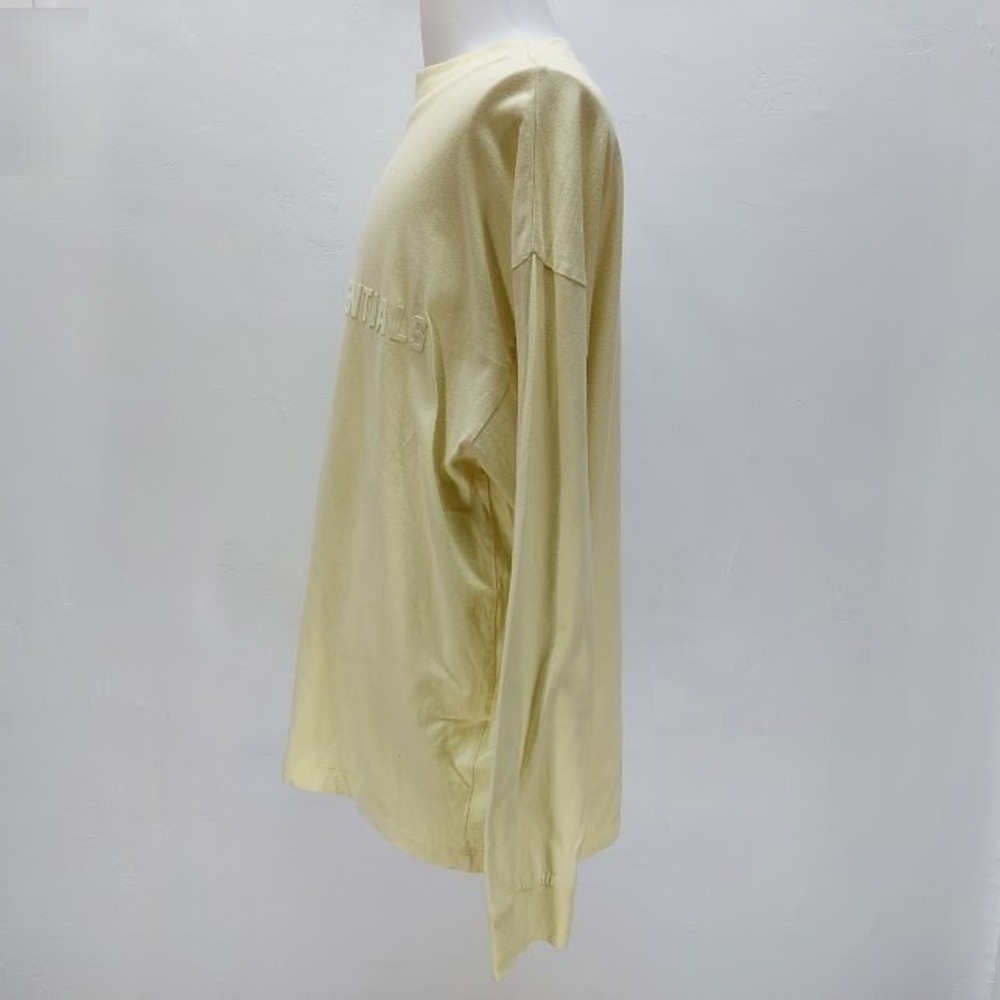 Fear of God Essentials T-Shirt Men's Long Sleeve Large Yellow Mock Neck Hype - Picture 4 of 9